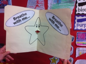 Breathing star from peace area in PK at Harris Elementary